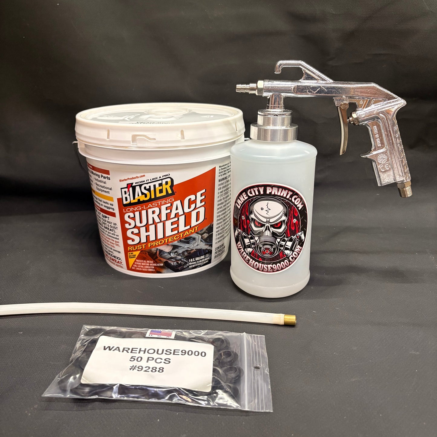 Gal. PB Blaster Amber, Semi Pro Undercoating Gun, 1 Wand, 1 W Qt. Bottle, and 50 Rust Plugs