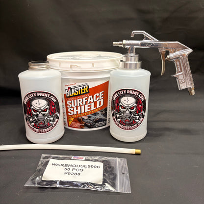 Gal. PB Blaster Amber, Semi Pro Undercoating Gun, 1 Wand, 2 W Qt. Bottles, and 50 Rust Plugs