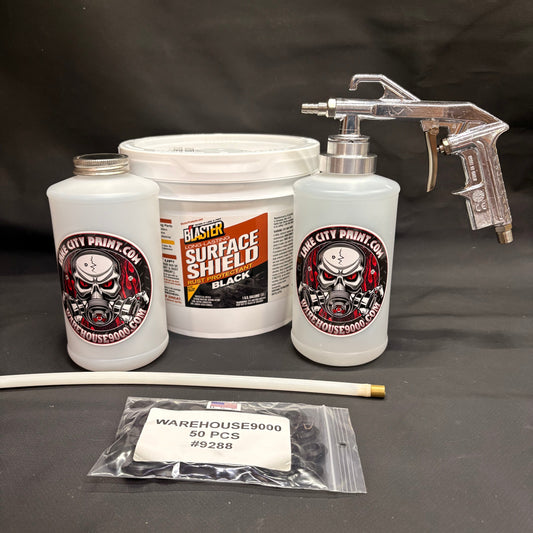 Gal. PB Blaster Black, Semi Pro Undercoating Gun, 1 Wand, 2 W Qt. Bottles, and 50 Rust Plugs