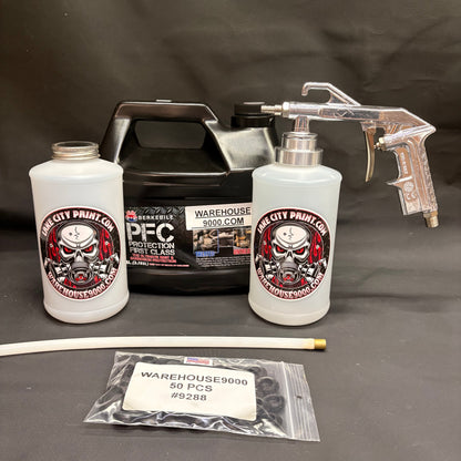 Gal. PFC Amber, Semi Pro Undercoating Gun, 1 Wand, 2 W Qt. Bottles, and 50 Rust Plugs
