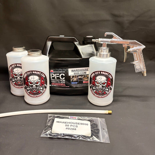 Gal. PFC Amber, Semi Pro Undercoating Gun, 1 Wand, 3 W Qt. Bottles, and 50 Rust Plugs