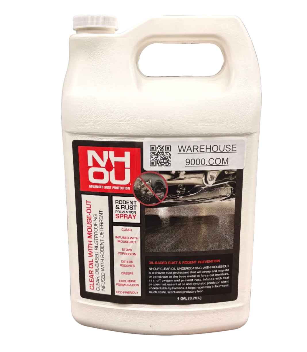 NHOU Clear Oil Undercoating with Mouse-Out Gallon, Eco Friendly