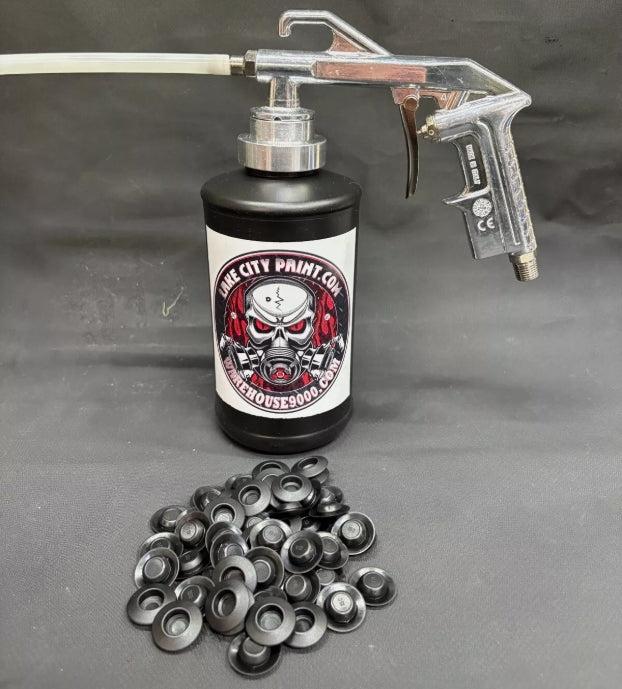 Semi Pro Undercoating Gun, Straight Wand, 1 B Quart Bottle, and 50 Rust Plugs