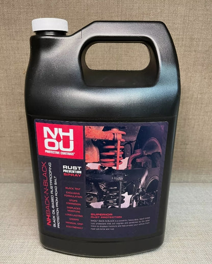 NH Oil Protective Coatings NHBACK-N-BLACK Rust Prevention Spray 1 Gallon