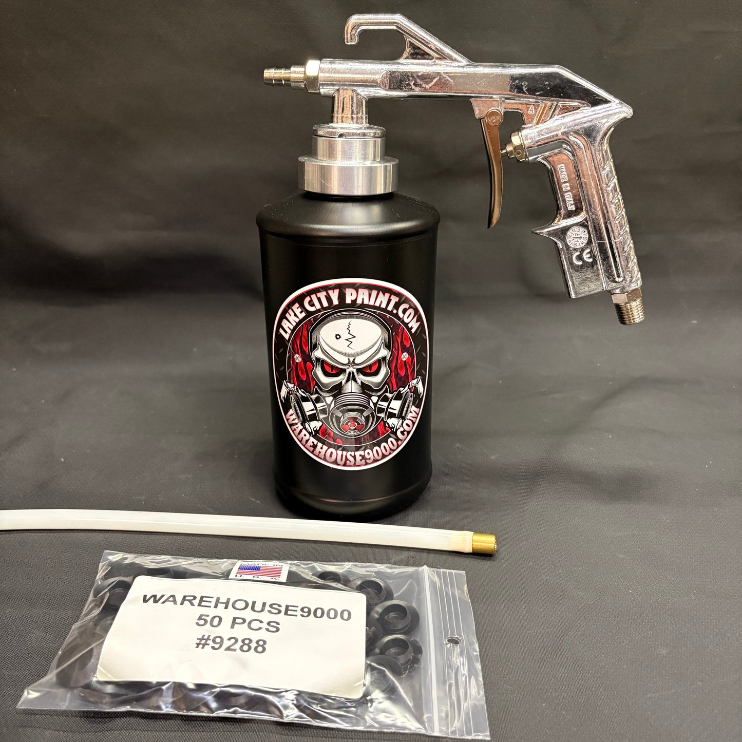 Semi Pro Undercoating Gun, Straight Wand, 1 B Quart Bottle, and 50 Rust Plugs