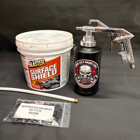 Gal. PB Blaster Amber, Semi Pro Undercoating Gun, 1 Wand, 1 B Qt. Bottle, and 50 Rust Plugs