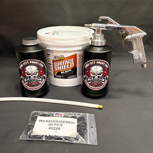 Gal. PB Blaster Black, Semi Pro Undercoating Gun, 1 Wand, 2 B Qt. Bottles, and 50 Rust Plugs