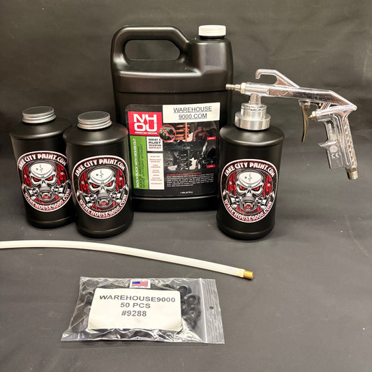 Gal. NH Oil, Semi Pro Undercoating Gun, 1 Wand, 3 B Qt. Bottles, and 50 Rust Plugs