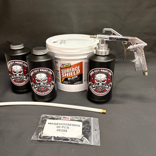 Gal. PB Blaster Black, Semi Pro Undercoating Gun, 1 Wand, 3 B Qt. Bottles, and 50 Rust Plugs