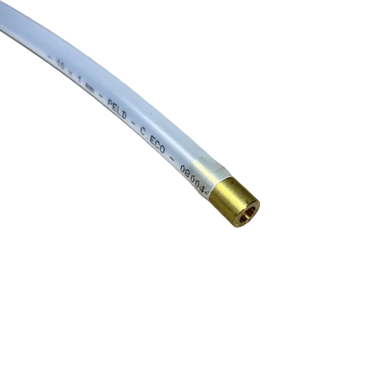 Undercoating spray wand attachment with straight nozzle for applying rust prevention fluid inside frame rails
