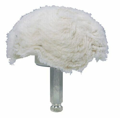 Astro 4" 100% Cotton Mushroom shaped Buffing Pad with Adapter 3059-04