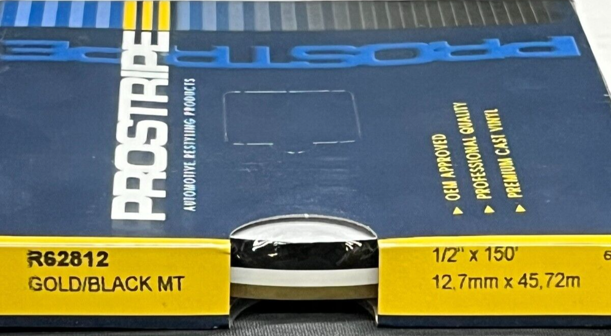 PROSTRIPE 1/2" Gold/Black MT